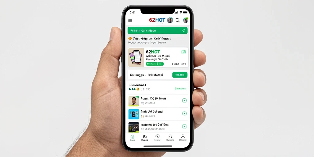 Tampilan antarmuka 62HOT yang informatif dan user-friendly.