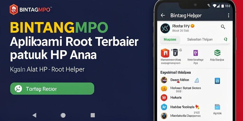 Antarmuka BINTANGMPO yang mudah digunakan untuk akses Root Helper
