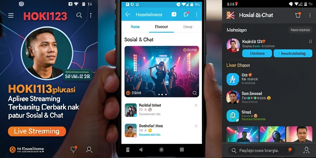 Antarmuka HOKI123 dengan fungsi Live Streaming yang menarik.