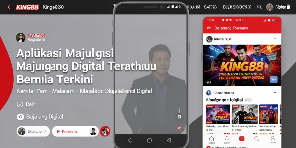Antarmuka KING88 yang bersih dan modern untuk Majalah Digital.