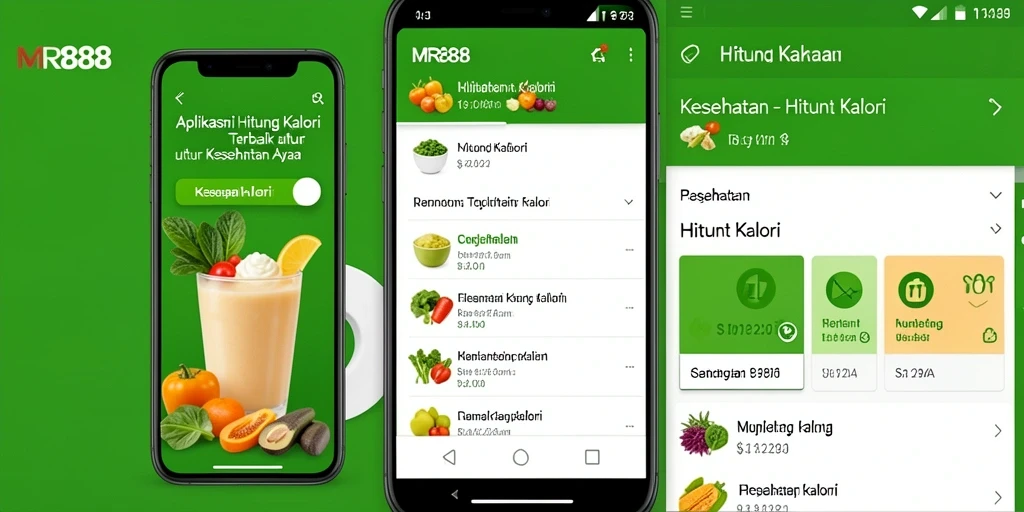 Antarmuka aplikasi Hitung Kalori yang intuitif dan menarik.