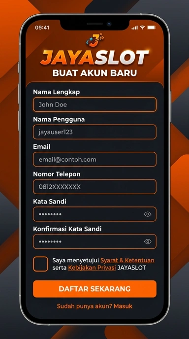 Panduan Registrasi Akun jayaslot untuk Pengguna Android